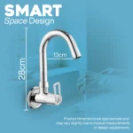 Cliquin Brass Kitchen Sink Tap, 360 Degree Swivel Spout Faucet (Oxy) - Image 4