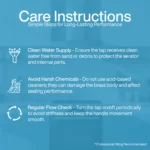 Cliquin Brass Flexible Kitchen Sink Tap with Matt Black Silicon Swivel Spout (Cora) - Image 8