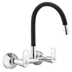 Upgrade your kitchen with the Cliquin Brass Sink Tap, designed to blend style and durability. Crafted from high-quality pure brass, it features a sleek chrome finish that resists rust and corrosion. The J bend-shaped spout, made from robust stainless steel, ensures smooth water flow. Equipped with advanced Brass Ceramic Disc Spindle technology, it offers precise control for everyday use. With a 10-year warranty and ISO 9001:2015 certification, this kitchen sink tap is rigorously tested for performance and safety, ensuring long-lasting reliability. Perfect for modern homes, it also includes a matching wall flange for added elegance and functionality.