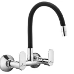 Upgrade your kitchen with the Cliquin Brass Sink Tap, designed to blend style and durability. Crafted from high-quality pure brass, it features a sleek chrome finish that resists rust and corrosion. The J bend-shaped spout, made from robust stainless steel, ensures smooth water flow. Equipped with advanced Brass Ceramic Disc Spindle technology, it offers precise control for everyday use. With a 10-year warranty and ISO 9001:2015 certification, this kitchen sink tap is rigorously tested for performance and safety, ensuring long-lasting reliability. Perfect for modern homes, it also includes a matching wall flange for added elegance and functionality.