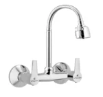 Upgrade your kitchen with the Cliquin Brass Sink Tap, designed to blend style and durability. Crafted from high-quality pure brass, it features a sleek chrome finish that resists rust and corrosion. The J bend-shaped spout, made from robust stainless steel, ensures smooth water flow. Equipped with advanced Brass Ceramic Disc Spindle technology, it offers precise control for everyday use. With a 10-year warranty and ISO 9001:2015 certification, this kitchen sink tap is rigorously tested for performance and safety, ensuring long-lasting reliability. Perfect for modern homes, it also includes a matching wall flange for added elegance and functionality.